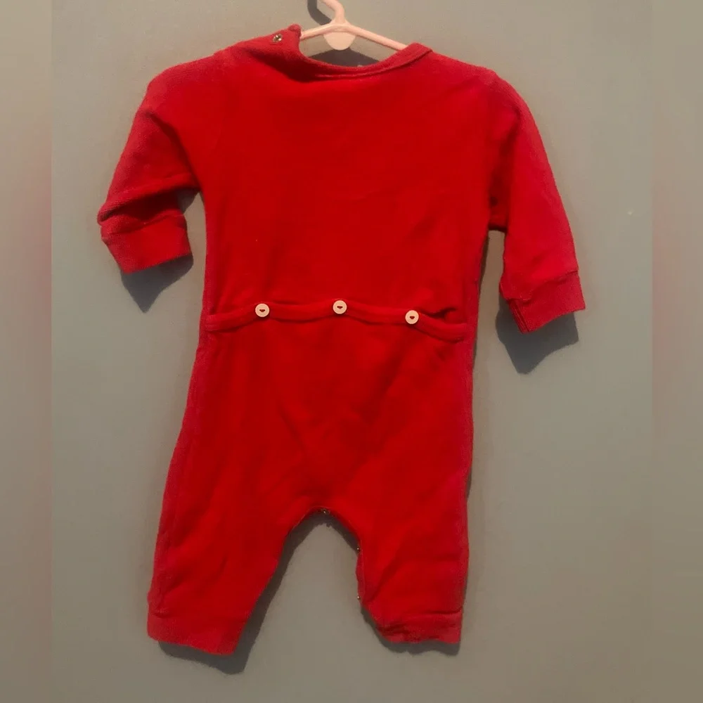 HO HO‎ HO SANTA CLAUS Chirstmas Romper & Size 9 months